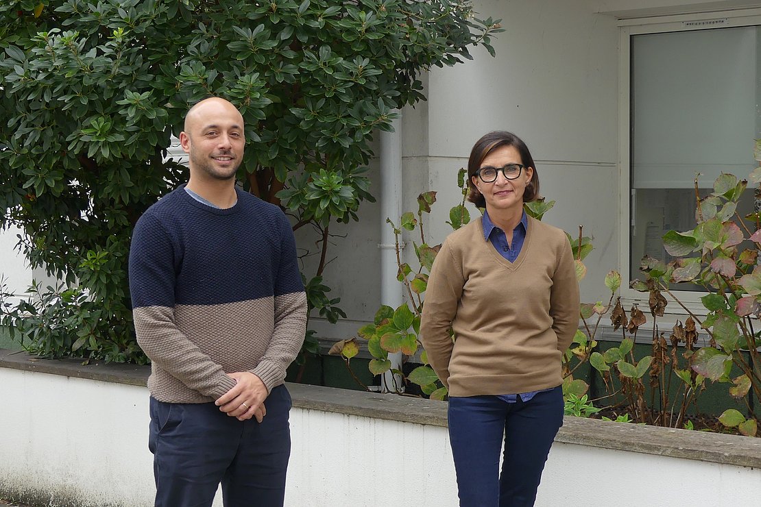 Stéphane Lachau et Florence Servais du Service Jeunesse de la Ville d'Anglet.