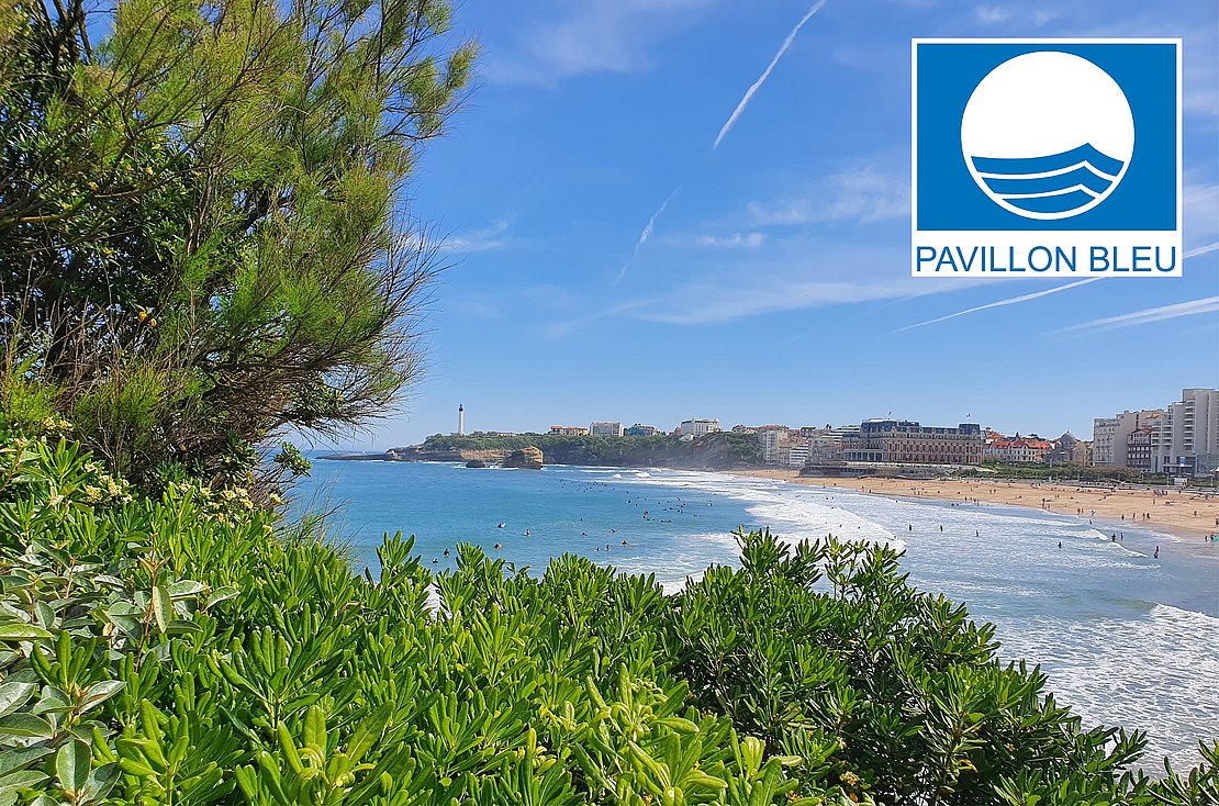 Les plages de Biarritz labellisées Pavillon bleu