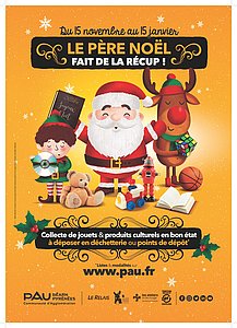 « Le Père Noël fait de la récup » à Pau