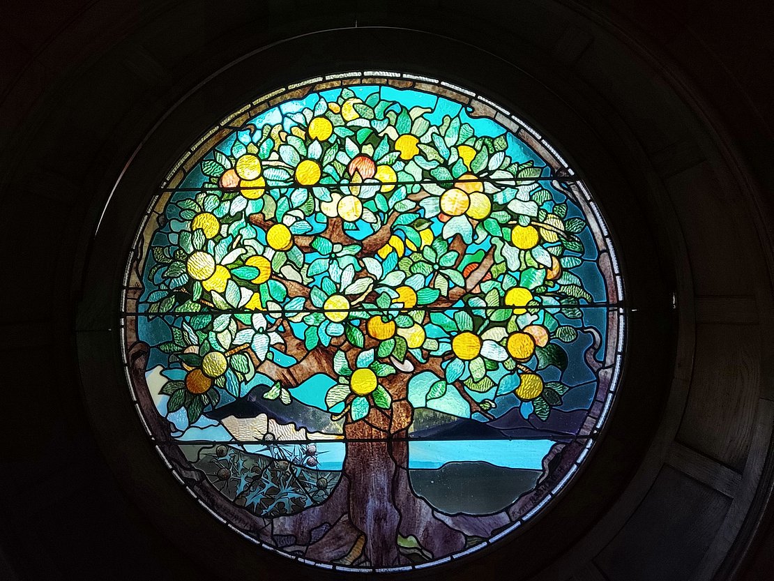 Le sujet du vitrail a été choisi par Edmond Rostand comme semblent le suggérer les différents croquis conservés dans les archives du musée © Musée Arnaga