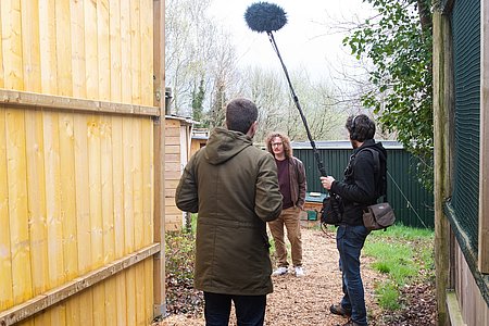 Le tournage de Popex au Centre de soins de la faune sauvage des Pyrénées-Atlantiques