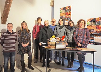 Les membres de l’association Lurpea réunis pour présenter la journée du 15 mars. © Antoinette Paoli