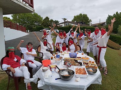 À Bardos, une bande d'amis ne s'imaginaient pas ne pas se réunir comme chaque année pour fêter Bayonne.