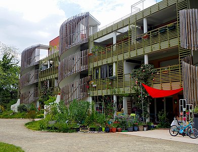 La résidence Terra Arte à Bayonne, construite par le COL, est un programme d'accession sociale à la propriété © Apress