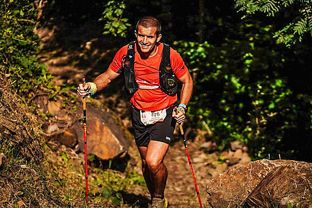 Jérôme Dachary, durant l’Ultra Trail du Val d'Aran © YR