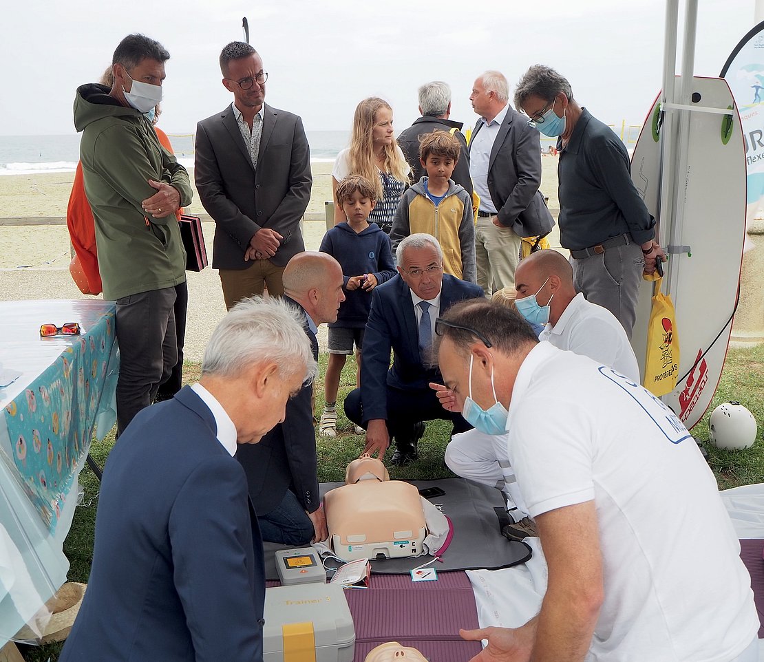 Lors des journées « Santé Bien-Être » sur les plages, on pourra apprendre les gestes qui sauvent avec le SAMU de Bayonne