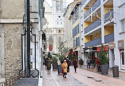 Rue des Cordeliers à Pau. ©NM