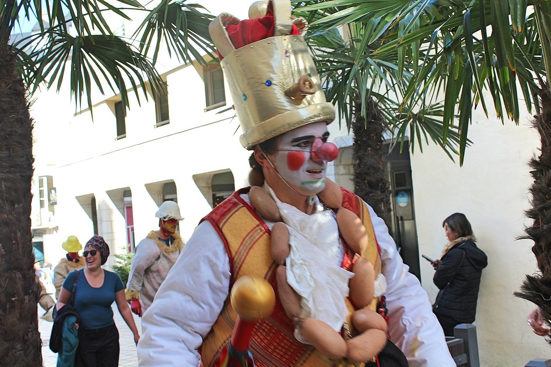Sent Pançard, le roi du carnaval, a été fêté comme il se doit.  © Nicolas Malzac
