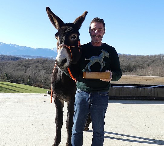 L'âne des Pyrénées de Patrick Brunet, Bandit de Lacrouts, est le tenant du titre du Trophée National de l'âne 2019.