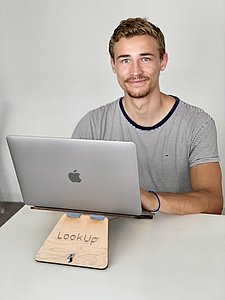 Antonin Laurent, l’étudiant entrepreneur qui concrétise son projet. © Yannick Revel