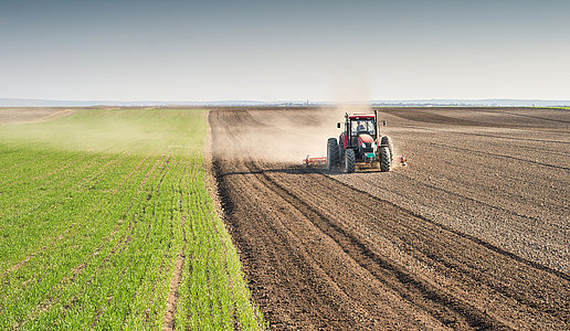 preparing land for sowing