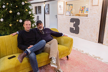 Jeannot et Yves, les cofondateurs de ce nouveau lieu de création.