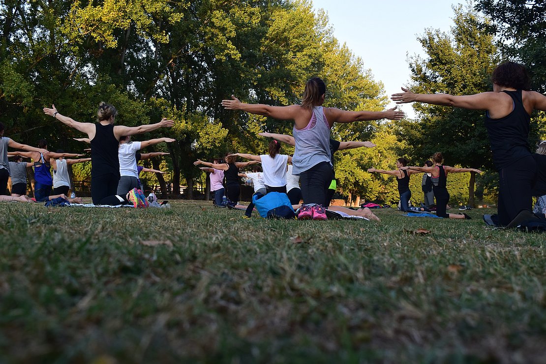 Séance de Pilates en plein air - Photo ©  Rui Dias