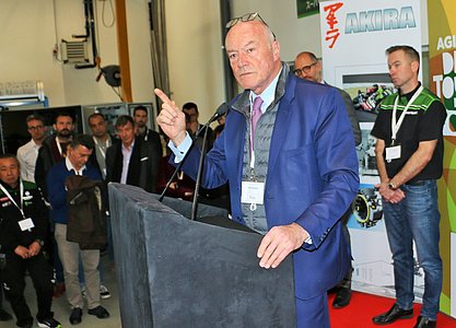 Le Président de région, Alain Rousset, est venu inaugurer les nouveaux locaux d’Akira à Bayonne. © CP