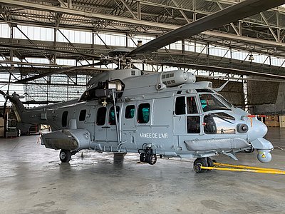 « Hélicoptère de l’Escadron 1-67 Pyrénées de la base aérienne de Cazaux (33) » - Photo © Droits Réservés