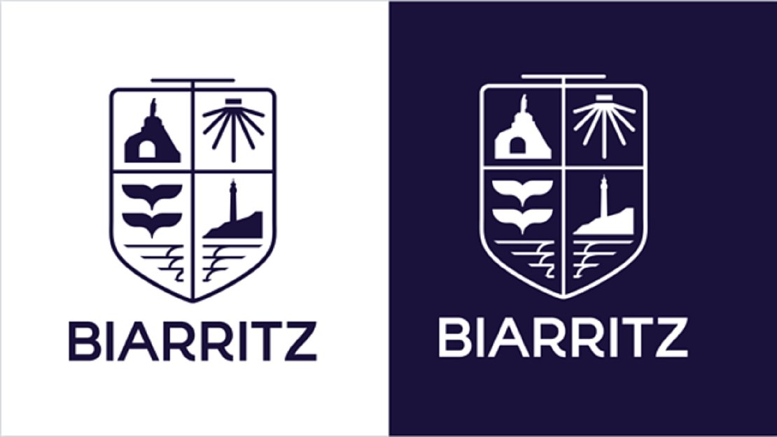 Le nouveau logo de la Ville de Biarritz. Photo © Ville de Biarritz