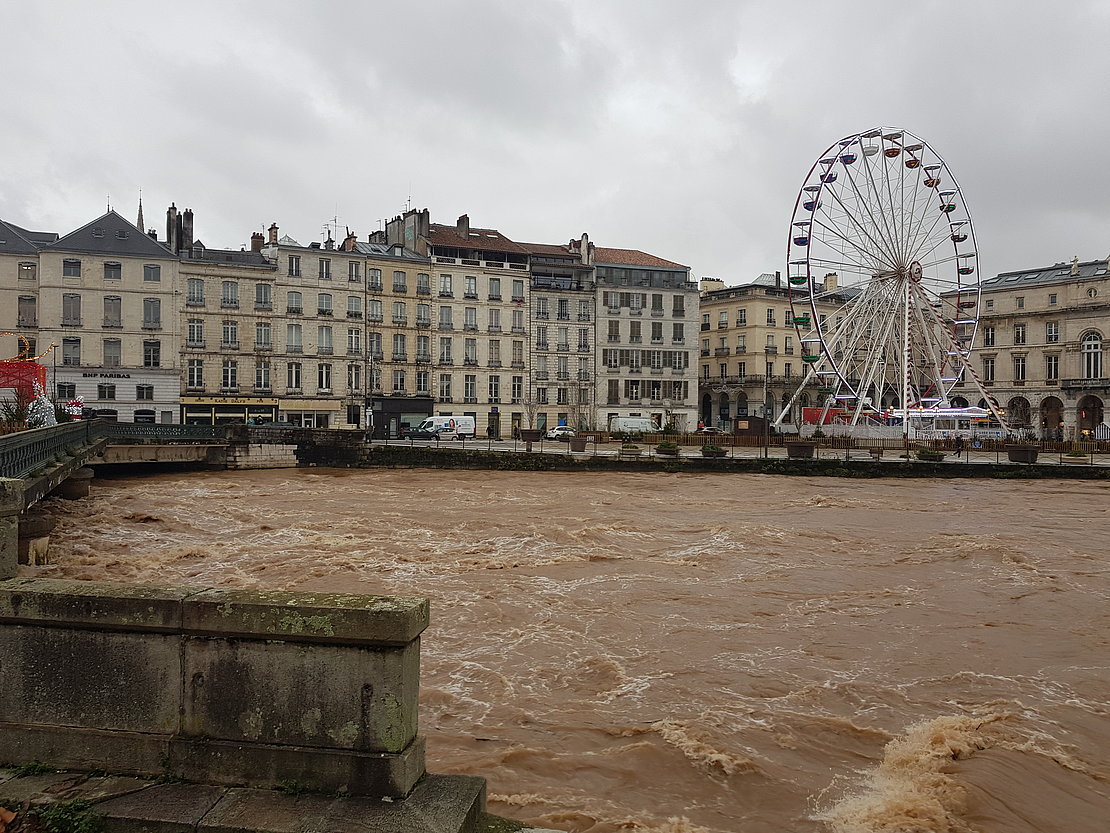 Bayonne, alerte vigilance crue