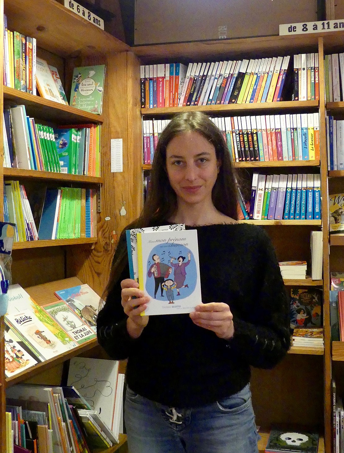 Jeanne Felices, propriétaire de la Librairie de la Rue en Pente de Bayonne.