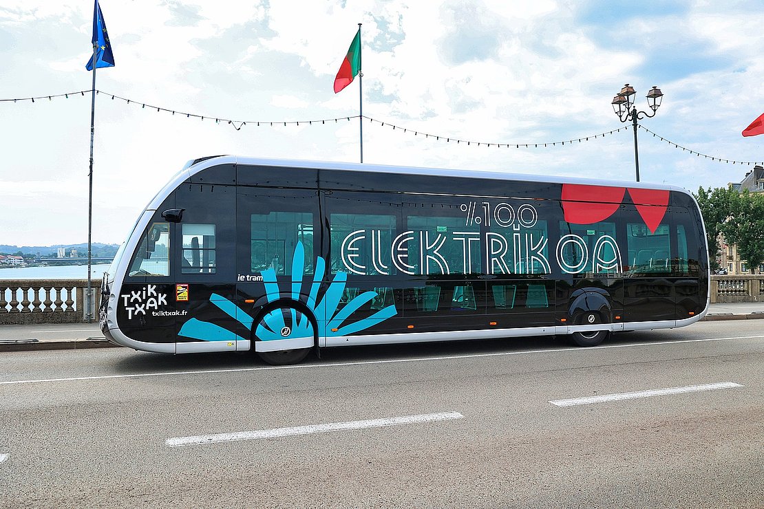 Bus 100% électrique à Bayonne, Pays Basque, France