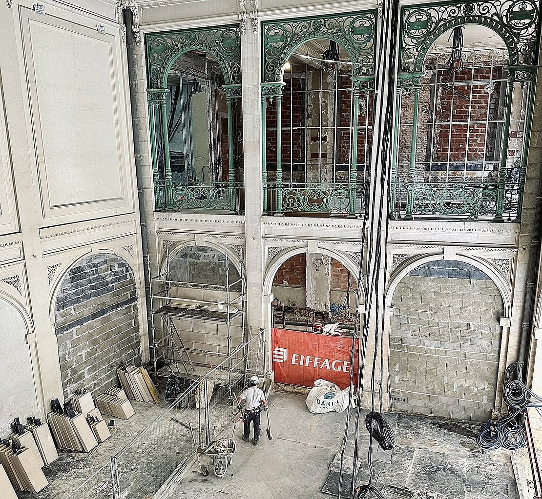 28 entreprises interviennent sur ce chantier, dont 16 des Pyrénées-Atlantiques. © YR 