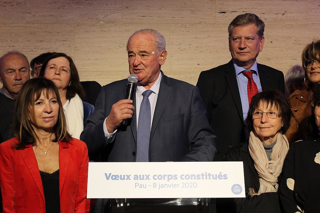 Jean-Jacques Lasserre a souligné les efforts du département en matière sociale. © EL