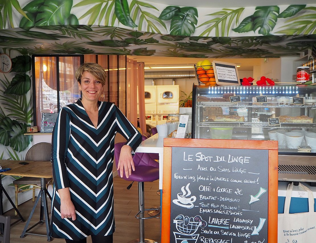 Cécile Joyeux a créé un lieu de vie dans le quartier Saint Esprit. © Antoinette Paoli