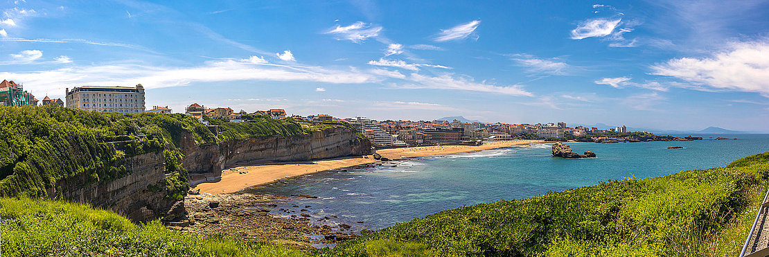 Bay of Biarritz on a summer day