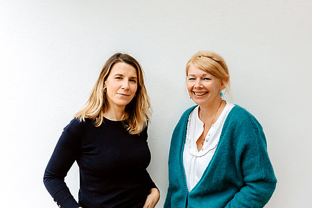 Anne-Sophie Susperregui aux côtés de Delphine Le Corff Ricau - Photo © Droits Réservés